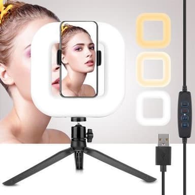 Selfie ring light till iPhone och Android med LED belysning