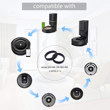 Dammsugare främre hjulhjul 4-pack iRobot Roomba 610/620/630/650/660
