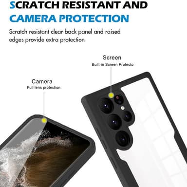 TPU-material 360° all-inclusive mobiltelefonfodral för Samsung-telefon