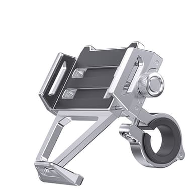 Mobiltelefonhållare för cykel 360 graders rotation Silver