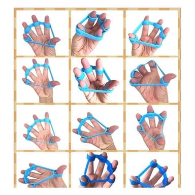 Finger Styrketräning gummiremmar i 3-pack