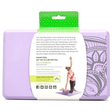 Gaiam Lilac Point Block, Yoga block