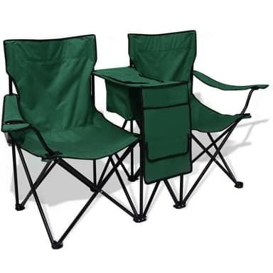 vidaXL Dubbel campingstol 155x47x84