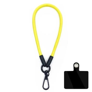 Handledsrem 10mm med fästbricka - Gul