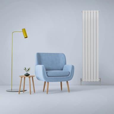 Designerradiatorer med Platta Paneler Vita 1800mm x 420mm