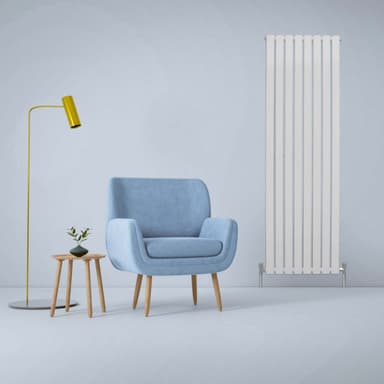 Designerradiatorer med Platta Paneler Vita 1800mm x 560mm
