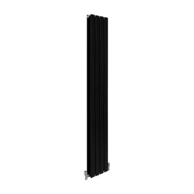Designerradiatorer med Platta Paneler Svarta 1600mm x 280mm