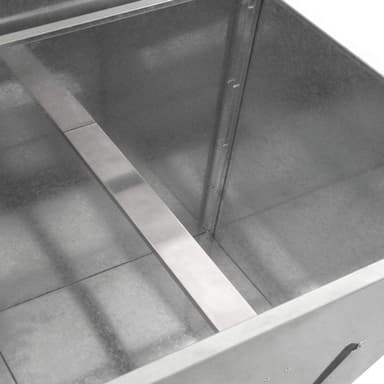 Förvaringsbox för Kol i Galvaniserat Stål - 500kg