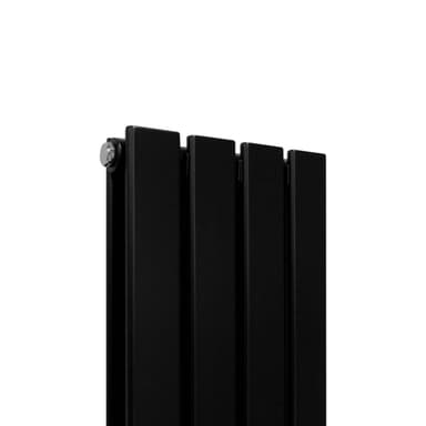 Designerradiatorer med Platta Paneler Svarta 1800mm x 280mm