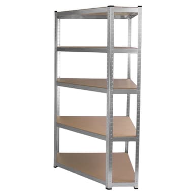 Galwix 90 cm hyllpaket: hörnhyllor och 2 garagehyllor