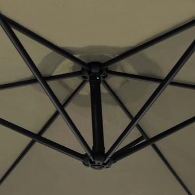 Beige Cantilever Parasoll & Square Base
