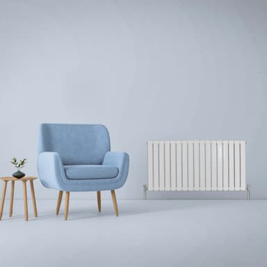 Designerradiatorer med Platta Paneler Vita 600mm x 1190mm