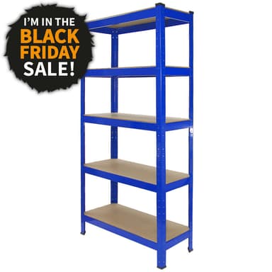Monster Racking T-Rax Heavy Duty hyllor, blå, 75 cm B, 30 cm D