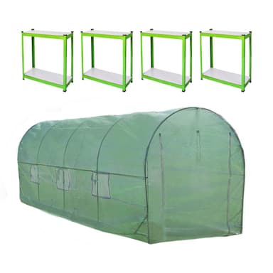 Polytunnel 19mm 5m x 2m med rack