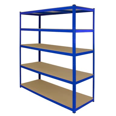 Monster Racking T-Rax Extra breda förvaringshyllor, blå, 160 cm B, 60 cm D