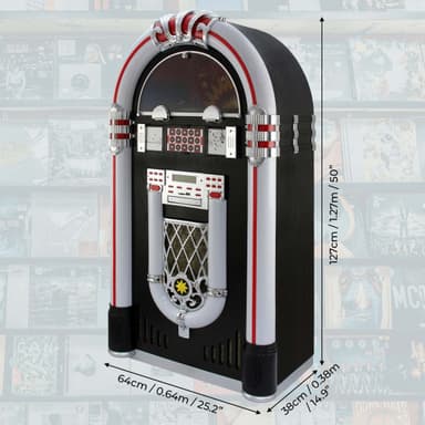 Jukebox vinylskivspelare och ljudsystem