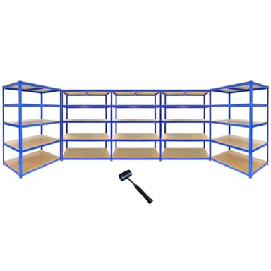 9 x T-Rax 1200mm x 600mm x 1800mm Blå