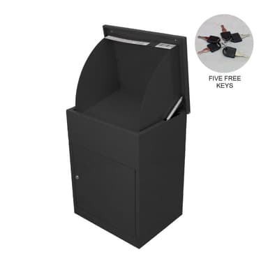 Paketlåda Postlåda Svart