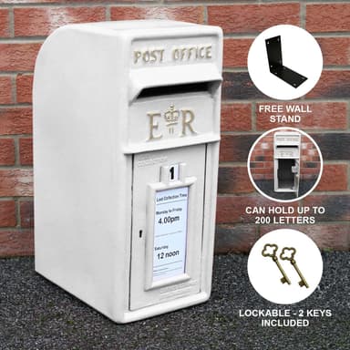 Vit Royal Mail Postbox