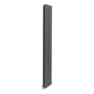 Designerradiatorer med Platta Paneler Mörkgrå 1800mm x 280mm