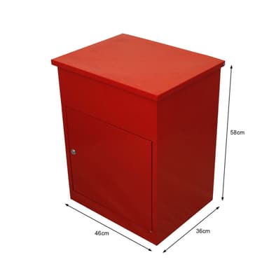 Paketlåda Postlåda Röd