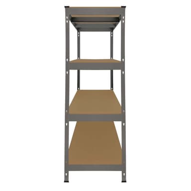 Monsterställ Q-Rax Heavy Duty förvaringshyllor, 160 cm B, 60 cm D, Grå