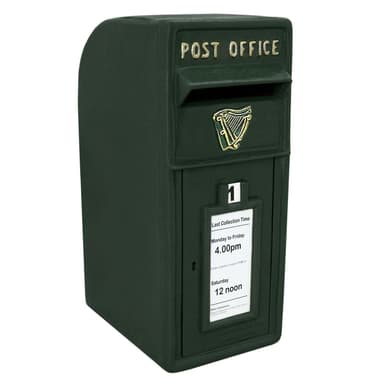 Grön irländsk postlåda