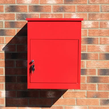 Paketlåda Postlåda Röd