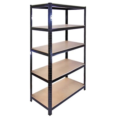 Monster Racking T-Rax metallförvaringshyllor, svart, 90 cm B, 45 cm D