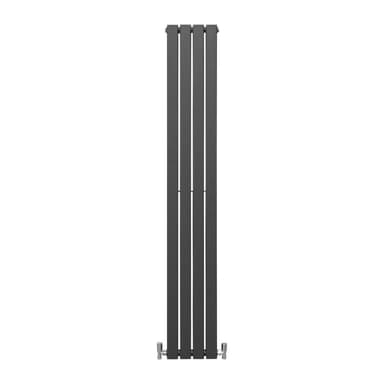 Designerradiatorer med Platta Paneler Mörkgrå 1800mm x 280mm