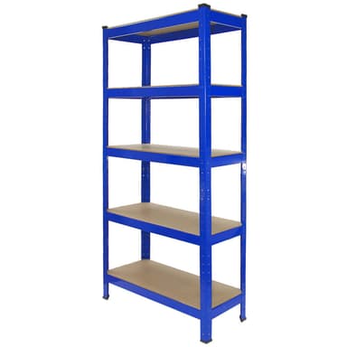 Monster Racking T-Rax Robusta Hyllor, Blå , 75 cm B, 30 cm D, Set om 4