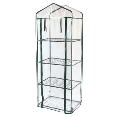 Mini Greenhouse 4 Tier med plastkåpa