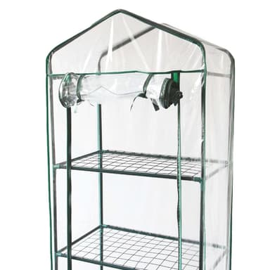 Mini Greenhouse 4 Tier med plastkåpa