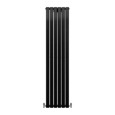 Designerradiatorer med Platta Paneler Svarta 1800mm x 420mm