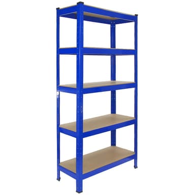Monster Racking T-Rax Robusta Hyllor, Blå , 75 cm B, 30 cm D, Set om 3