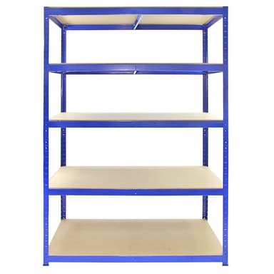Monster Racking T-Rax Robusta Förvaringshyllor, Blå, 120 cm B, 60 cm D, set om 10