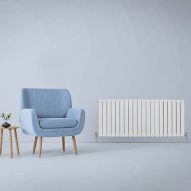 Designerradiatorer med Platta Paneler Vita 600mm x 1400mm