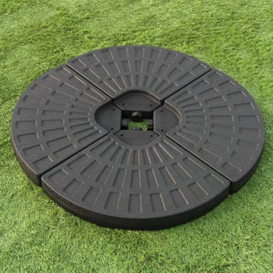 Cantilever Parasoll-bas - Solfjäderformad