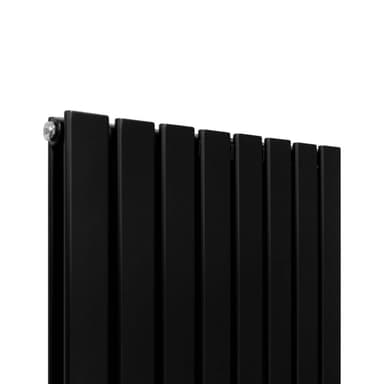 Designerradiatorer med Platta Paneler Svarta 1800mm x 560mm