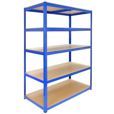 Monster Racking T-Rax Robusta Förvaringshyllor, Blå, 120 cm B, 60 cm D, set om 10