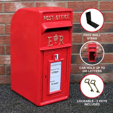 Röd Royal Mail Postbox