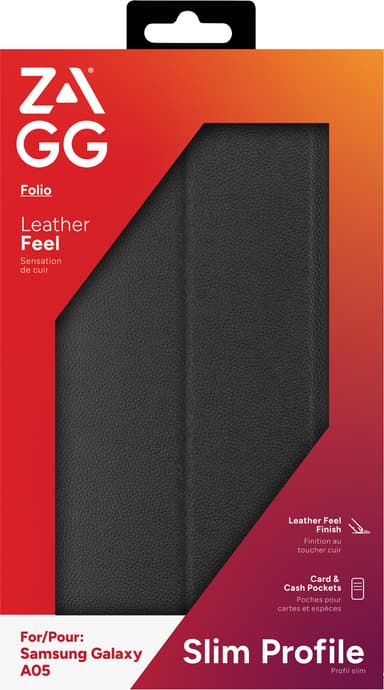 Zagg Samsung Galaxy A05 plånboksfodral (svart)