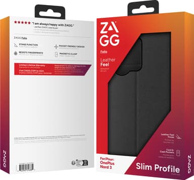 Zagg OnePlus Nord 3 plånboksfodral (svart)