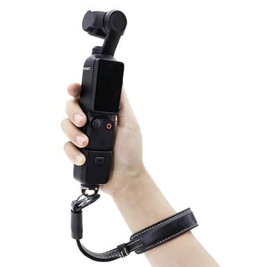 Läderhandledsrem med skruvfäste till DJI Osmo Pocket 3 - Brun