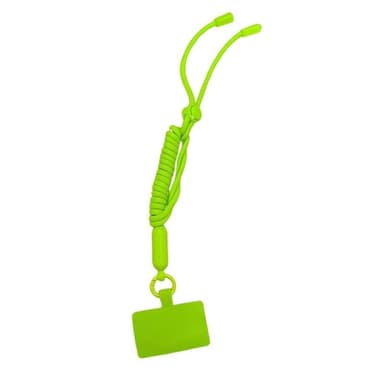Mobilhalsband 5mm med fästbricka - Lime