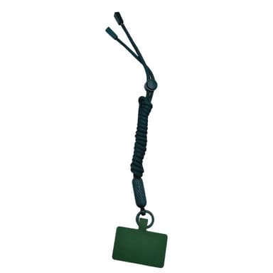 Mobilhalsband 5mm med fästbricka - Pine Green