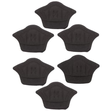 Hälskydd / skoinlägg 6 par 9 mm Svart