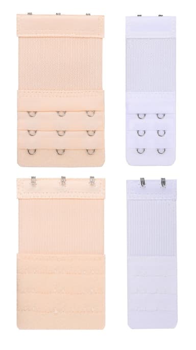 BH-förlängning 3 rader 2 krokar / 3 rader 3 krokar 6-pack