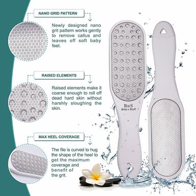 Fotrasp fotfil fotskrapa callus remover - ta bort hård hud 3-pack