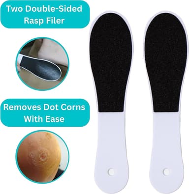 Fotrasp fotfil fotskrapa callus remover - ta bort hård hud 3-pack